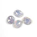 Cut Crystal Point Back Fancy Stone Foiled - Oval 10x8MM OPAL ROSE