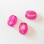 Plastic Bead - Perrier Effect Smooth Flat Keg 13x10MM PERRIER PINK