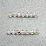 Czech Glass Fire Polished Bead - Bicone 04MM CRYSTAL AB