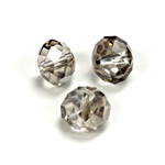 Chinese Cut Crystal Bead - Rondelle 06x8MM GREY