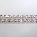 Czech Glass Fire Polish Bead - Oval 06x4MM LT AMETHYST