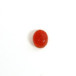 Gemstone Flat Back Carved Scarab 10x8MM CORNELIAN