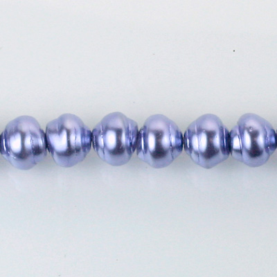 Czech Glass Pearl Bead - Snail Shell 08MM LILAC 70429