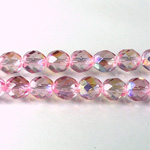 Czech Glass Fire Polish Bead - Round 08MM PINK AB 45121