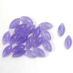 Gemstone Flat Back Cabochon - Navette 08x4MM QUARTZ DYED #16 PURPLE