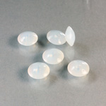 Plastic Bead - Mixed Color Saucer Rondelle 09x4MM WHITE OPAL