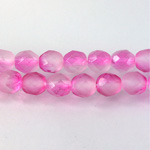 Czech Glass Fire Polish Bead - Round 08MM PINK 93970