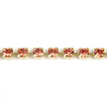 Preciosa MAXIMA Crystal Rhinestone Cup Chain - PP14 (SS6.5) PADPARADSCHA-RAW