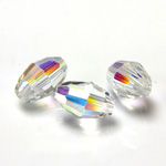 Preciosa Crystal Bead - Olive 07.5x5MM CRYSTAL AB