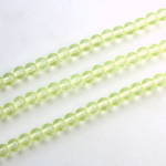 Czech Pressed Glass Bead - Smooth Round 04MM JONQUIL