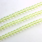 Czech Pressed Glass Bead - Smooth Round 04MM JONQUIL