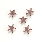 German Glass Flat Back Foiled Mirror - Star 6MM LT AMETHYST