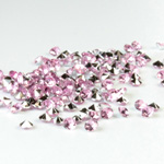 Plastic Point Back Foiled Chaton - Round 2MM ROSE