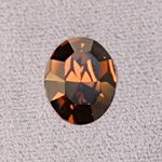 Swarovski Crystal Point Back Fancy Stone - Oval 10x8MM SMOKE TOPAZ