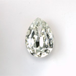 Glass Point Back Foiled Tin Table Cut (TTC) Stone - Pear 18x13MM CRYSTAL