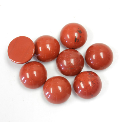 Gemstone Cabochon - Round 10MM RED JASPER