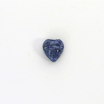 Gemstone Flat Back Carved Scarab - Heart 09x8MM SODALITE