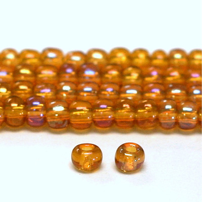 Preciosa Czech Glass Seed Bead - Round 08/0 TOPAZ AB 11090