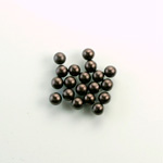 Czech Glass Pearl No-Hole Ball - 3MM DARK BROWN 70419