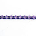 Plastic Rhinestone Banding 1 Row PP17 (SS8) CRYSTAL-PURPLE