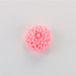 Plastic Carved No-Hole Flower - Dahlia 10MM PINK