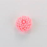 Plastic Carved No-Hole Flower - Dahlia 10MM PINK