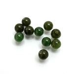 Gemstone 1-Hole Ball 06MM TAIWAN JADE (nephrite) MOHS Scale of Hardness 6 -6.5