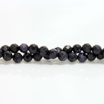 Man-made Bead - Faceted Round 06MM BLUE GOLDSTONE