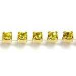 Preciosa Crystal Rhinestone Cup Chain - PP24 (SS12) CITRINE-RAW