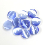 Fiber-Optic Cabochon - Round 08MM CAT'S EYE LT BLUE