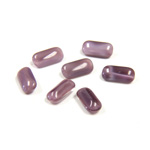 Glass Point Back Buff Top Stone Opaque Doublet - Cushion Octagon 08x4MM AMETHYST MOONSTONE