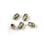 Brass Bead - Lead Safe Machine Made Smooth Oval 03x2.8MM RAW BRASS