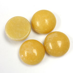 Gemstone Cabochon - Round 15MM YELLOW JASPER