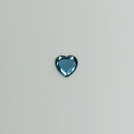 Glass Flat Back Rose Cut Fancy Foiled Stone  - Heart 06MM MONTANA