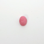 German Plastic Flat Back Scarab - Oval 08x6MM ROSE QUARTZ