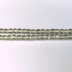 Czech Glass Fire Polish Bead - Round 03MM BLACK DIAMOND