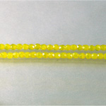 Czech Glass Fire Polish Bead - Round 03MM OPAL YELLOW