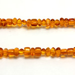 Plastic Bead - Transparent Irregular Chip TOPAZ