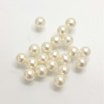 Plastic Pearl No-Hole Ball 05MM SNOW