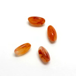 Plastic  Bead - Mixed Color Smooth Beggar 11x7MM CORNELIAN AGATE