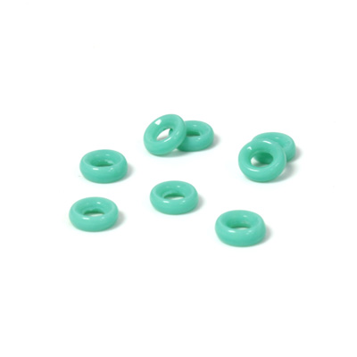 Czech Pressed Glass Ring - 06MM TURQUOISE