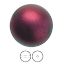 Preciosa Crystal Nacre Pearl Bead - Round 08MM BORDEAUX