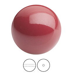 Preciosa Crystal Nacre Pearl Bead - Round 05MM CRANBERRY

