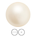 Preciosa Crystal Nacre Pearl Bead - Round 08MM CREME