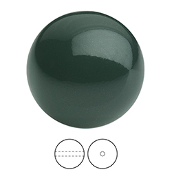 Preciosa Crystal Nacre Gem Bead - Round 08MM MALACHITE