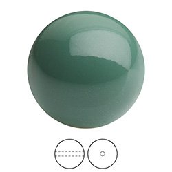 Preciosa Crystal Nacre Gem Bead - Round 10MM SAGE