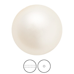 Preciosa Crystal Nacre Pearl Bead - Round 08MM LIGHT CREAM ROSE