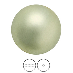 Preciosa Crystal Nacre Pearl Bead - Round 06MM LT GREEN