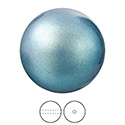 Preciosa Crystal Nacre Pearl Bead - Round 06MM PEARLESCENT BLUE