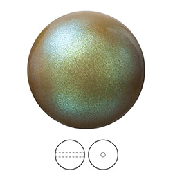 Preciosa Crystal Nacre Pearl Bead - Round 04MM PEARLESCENT KHAKI
